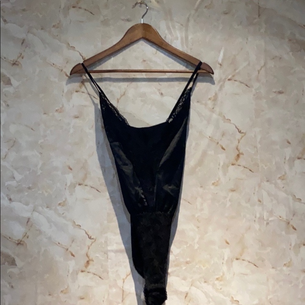 Black lace bodysuit